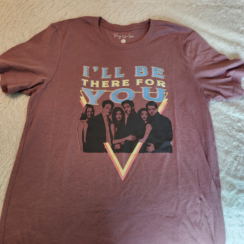 Friends I'll Be There For You Graphic T-Shirt Sz LG